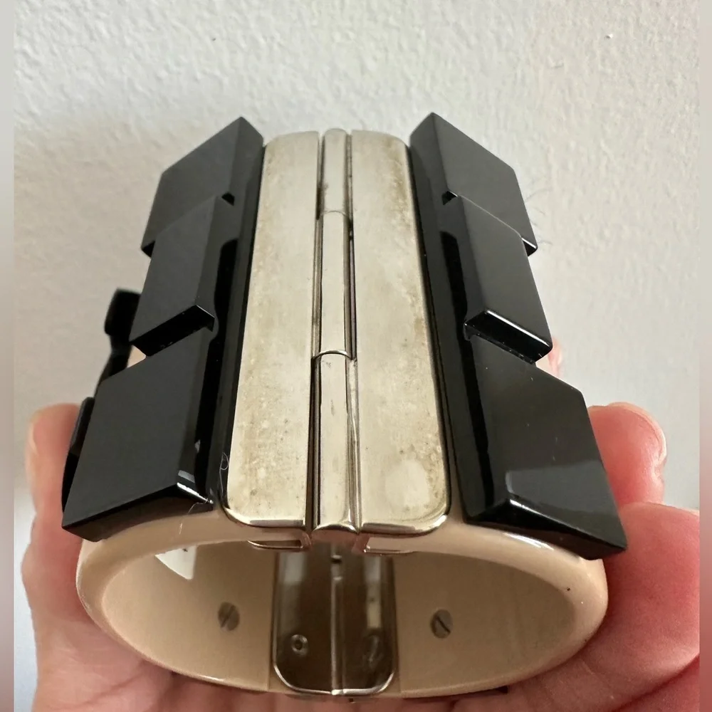 Chanel Boy Brick Cuff Tags and Full Set Karl Lagerfeld - Picture 6 of 11